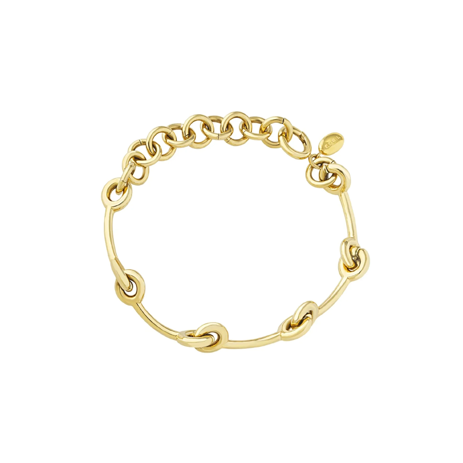 TIE UP-IP GOLD STEEL BRACELET