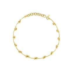 TIE UP-IP GOLD STEEL NECKLACE