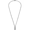 URBANCORE-STAINLESS STEEL NECKLACE WITH PENDANT - BLACK COLORED