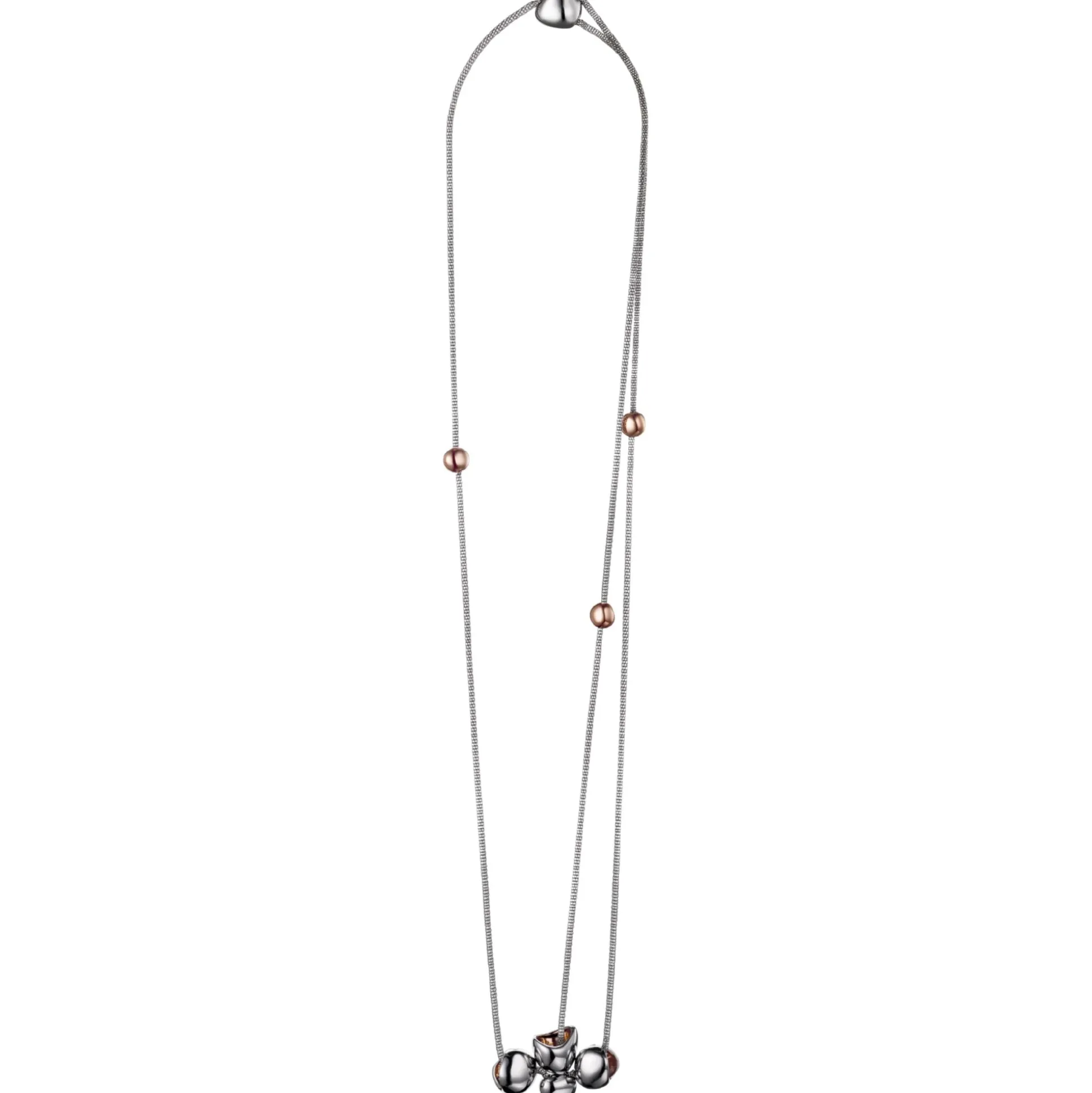WATERFALL-MULTIWEARABLE SHINY STAINLESS STELL NECKLACE