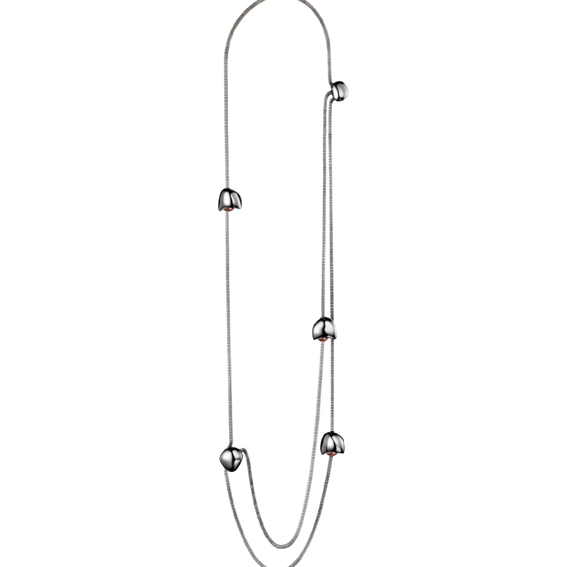 WATERFALL-MULTIWEARABLE SHINY STAINLESS STELL NECKLACE
