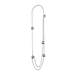 WATERFALL-MULTIWEARABLE SHINY STAINLESS STELL NECKLACE