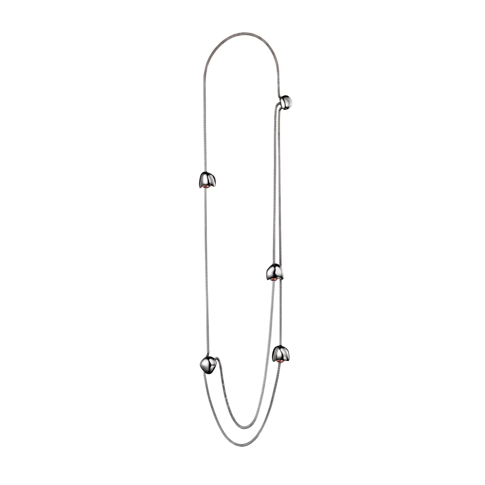 WATERFALL-MULTIWEARABLE SHINY STAINLESS STELL NECKLACE