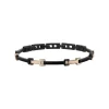 Y-IP ROSE AND IP BLACK STEEL BRACELET